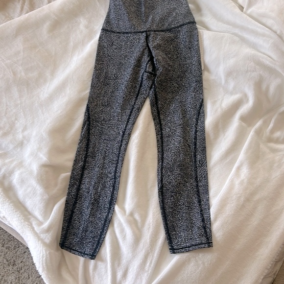 Lululemon Wunder Under legging tight SE HR mesh Sz 4 new NWT black white - Picture 2 of 7